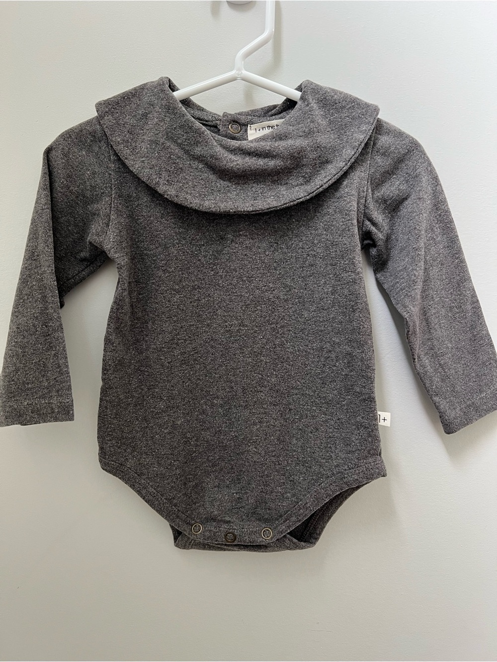 I + In The Family Gray Long Sleeve Baby Bodysuit